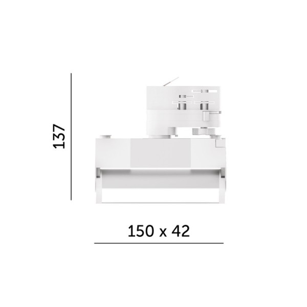 Spot alb led 12W pe sina