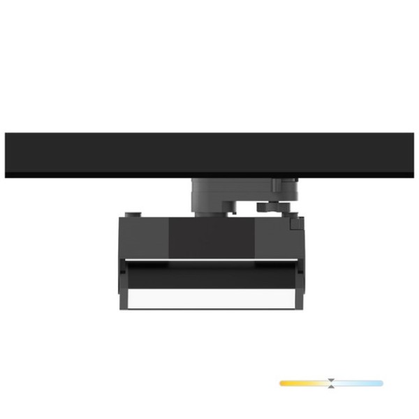 Spot negru liniar 12W pe sina