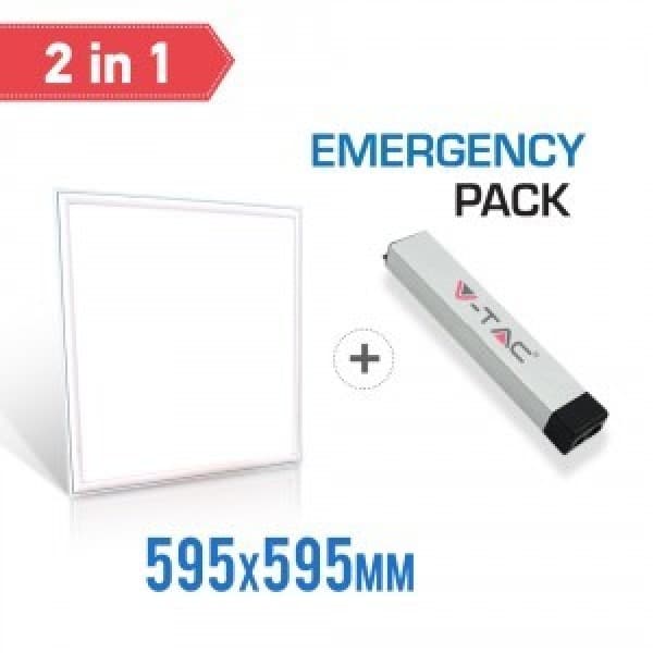 Panou led incastrat 45W cu kit de emergenta