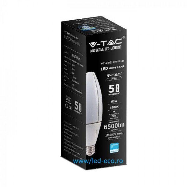Becuri industriale cu led Samsung 60W E40