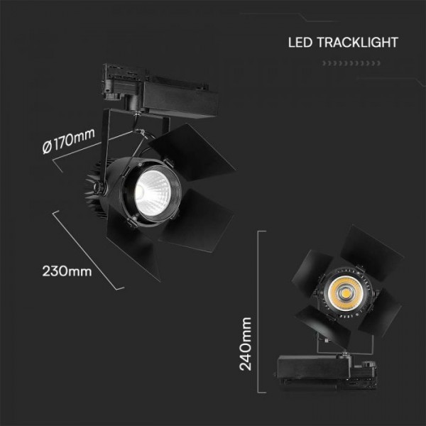 Proiector pe sina cu led 33W