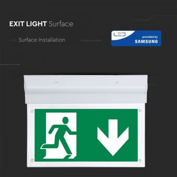 Lampa led EXIT cu acumulator