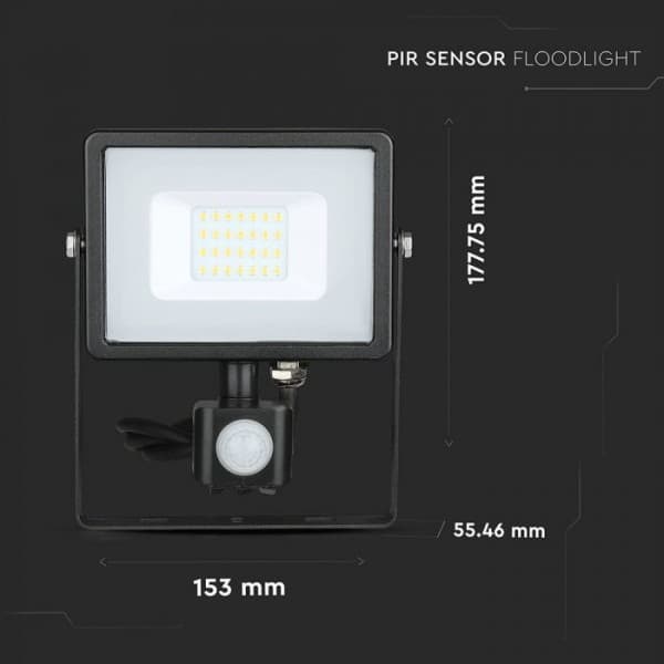 Proiector led 20w cu senzor