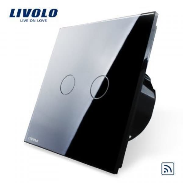 Intrerupator dublu wireless livolo cu touch