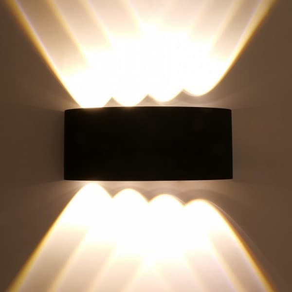 Aplica led exterior 8w neagra