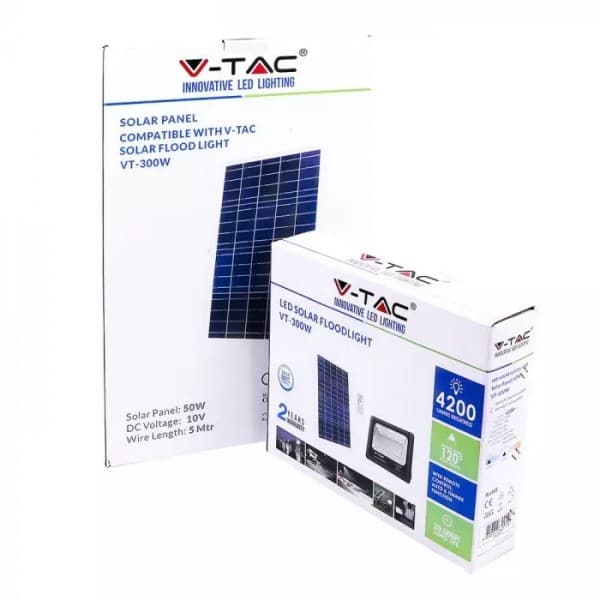Proiector cu panou fotovoltaic 50W