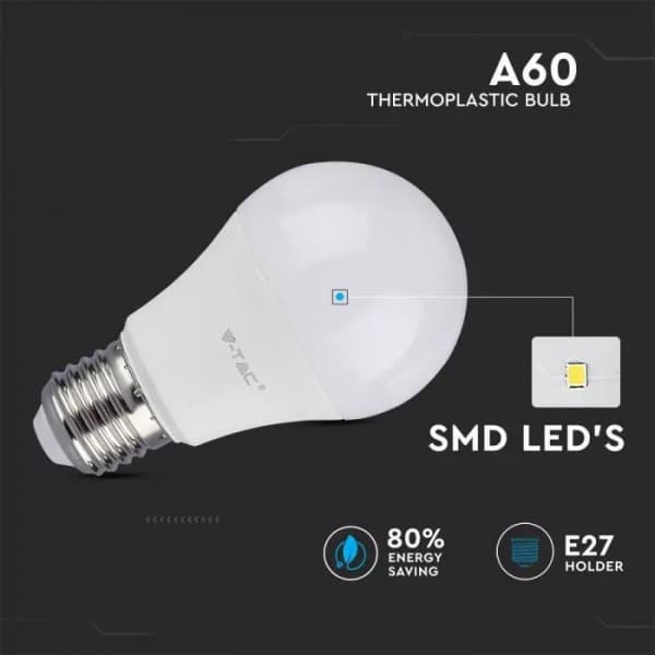 Bec led 8.5W lumina calda