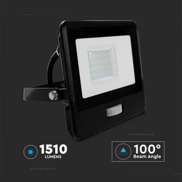 Proiector led 20W cu senzor lumina neutra