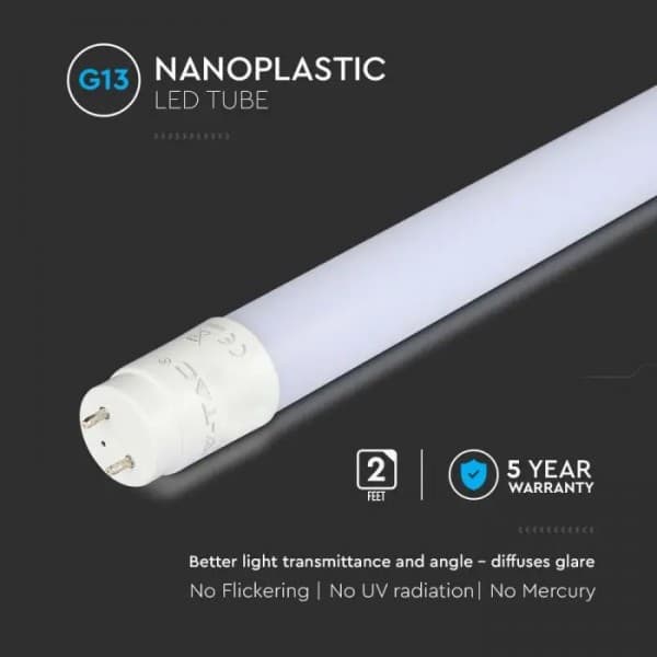 Tub led 7.5W 60cm cu capete rotative