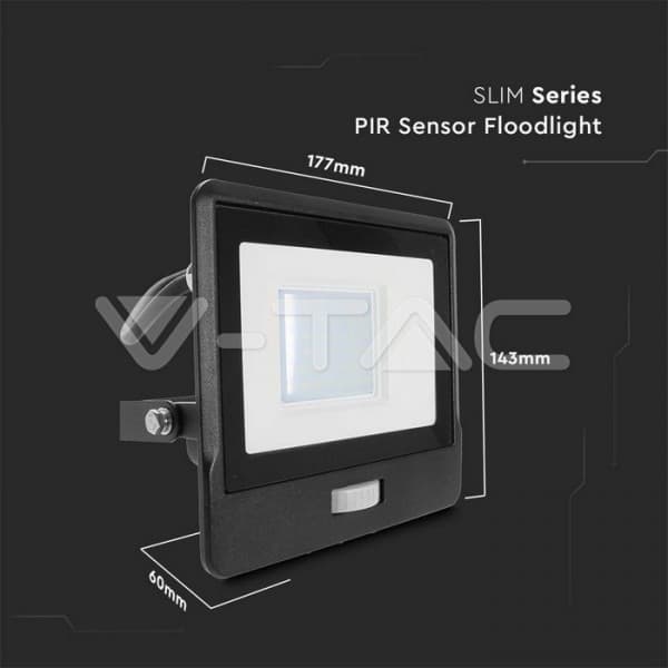 Proiector led 30W cu senzor mixt