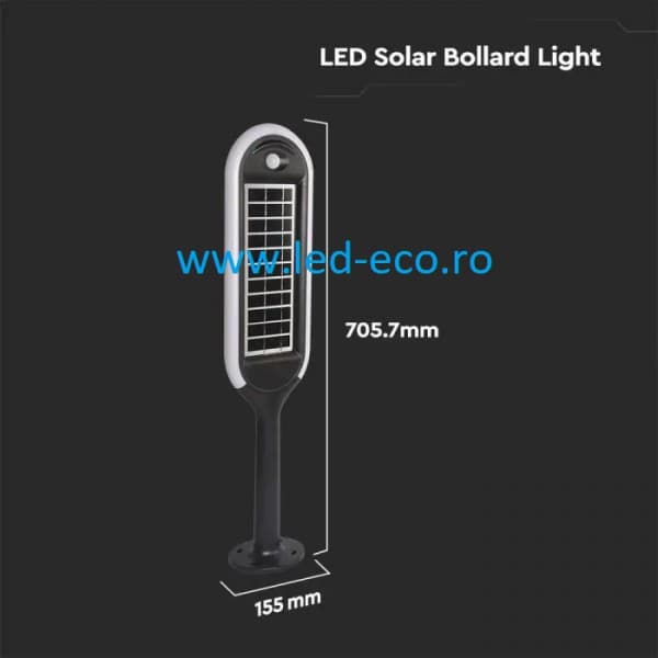 Lampa led 5W cu panou solar