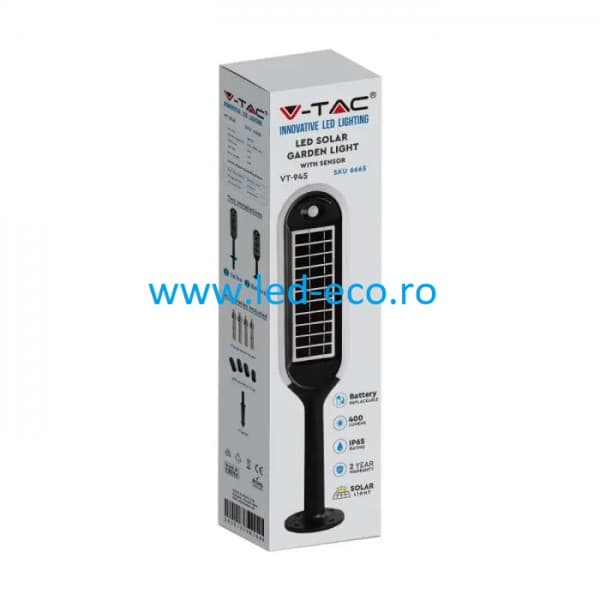 Lampa led 5W cu panou solar