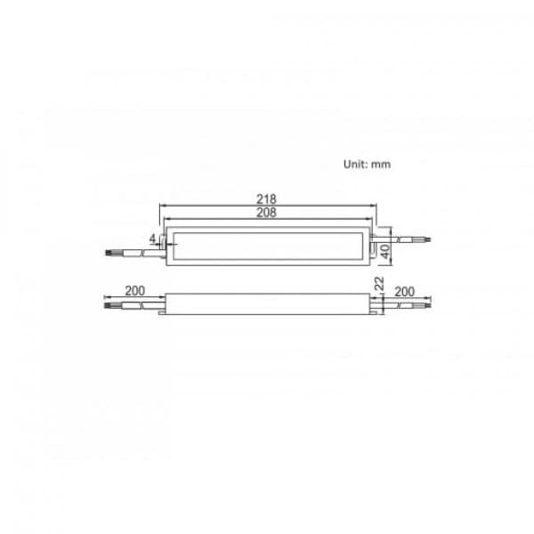 Sursa led profesionala 100W 24V IP67