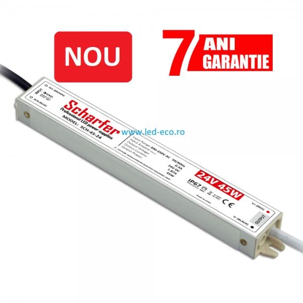 Sursa profesionala led 45w 24v ip67