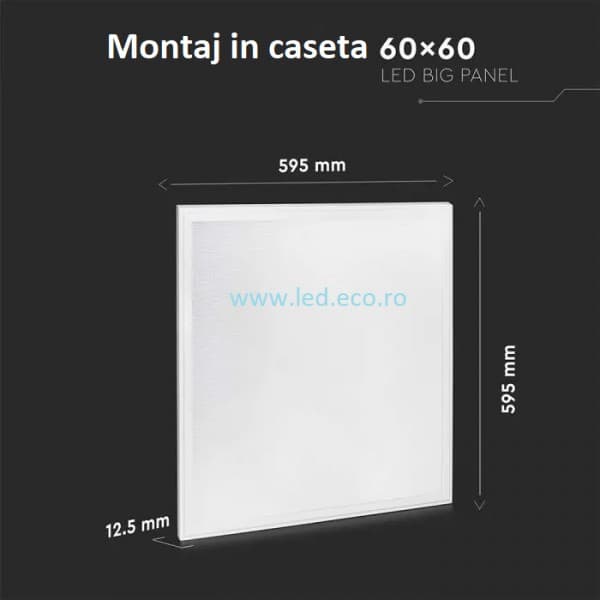 Panou cu led 40W 4950 lumeni