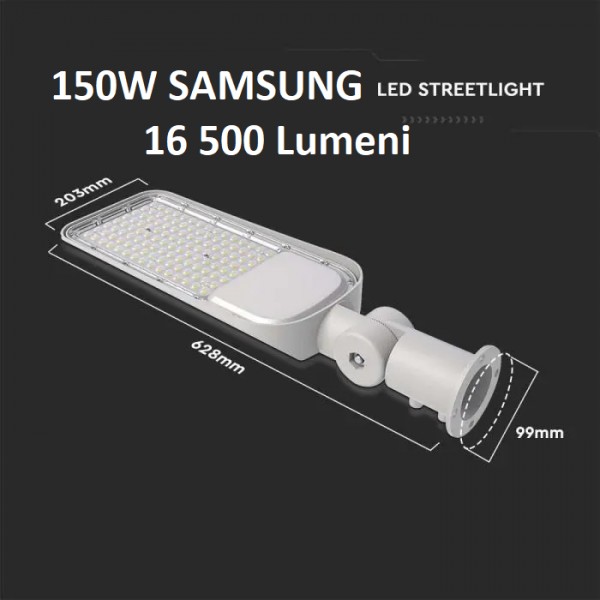 Lampi stradale led 150w brat ajustabil