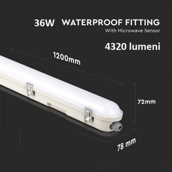 Lampa FIDA led Samsung 36W cu senzor