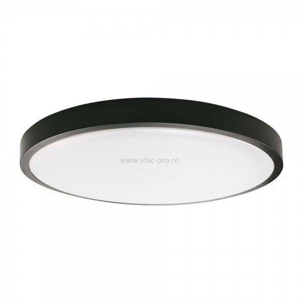 Plafoniera led 18w cu senzor rama neagra