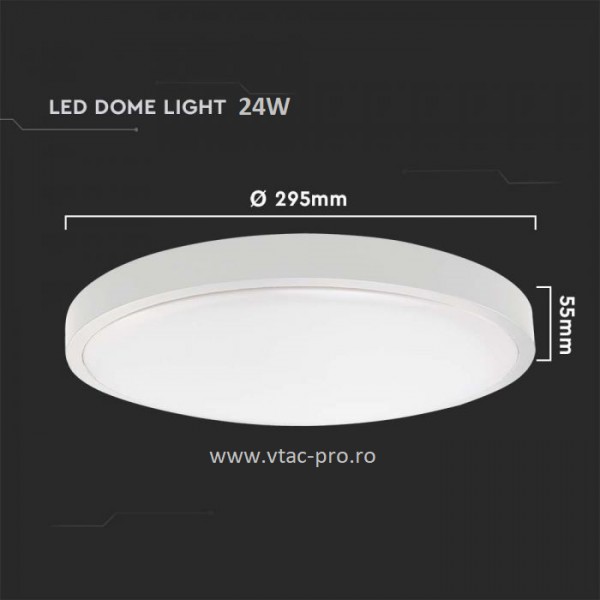 Plafoniera led cu senzor 24w