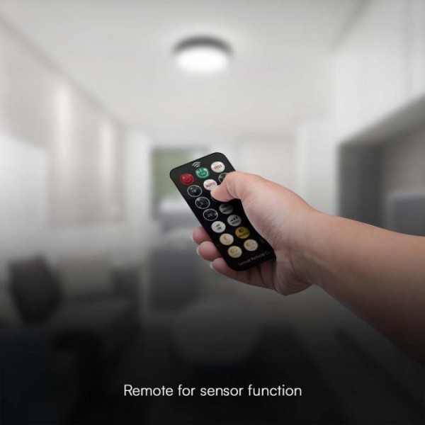 Plafoniera neagra led 24W cu senzor