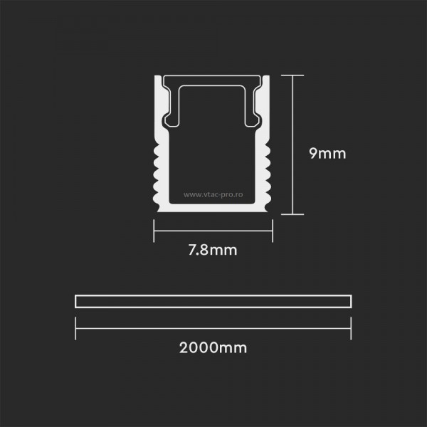 Profil led slim