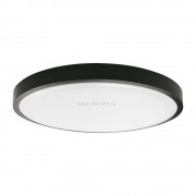 Plafoniera led 18W cu senzor rama neagra