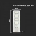 Lampa stradala led cu panou solar 50w