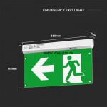 Lampa led exit 4in1