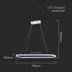 Lustra led designer 24w lumina neutra