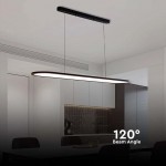 Lampa led 24w suspendata neagra