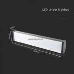 Lampa industriala liniara led 100w lumina neutra