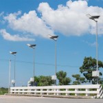 Lampa stradala led 30w panou fotovoltaic 60w