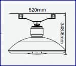 Lampa stradala suspendata led 100w