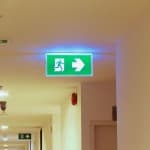 Lampa emergenta exit pentru rigips