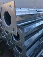 Stalp metalic zincat 3 metri