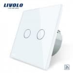 Intrerupator dublu wireless livolo cu touch