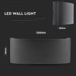 Aplica led exterior 8w neagra