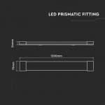 Lampa led prismatic 40w