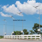 Lampa stradala led cu panou solar