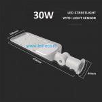Lampa stradala led 30w cu senzor