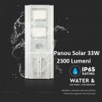 Lampa stradala led cu panou solar 33w